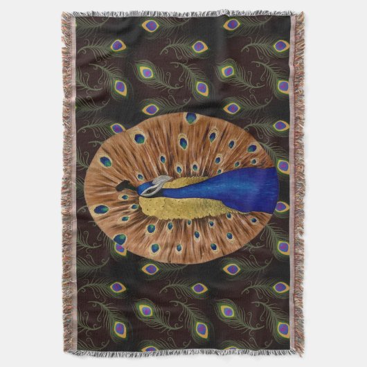 Peacock Deken (Voorkant Verticaal)