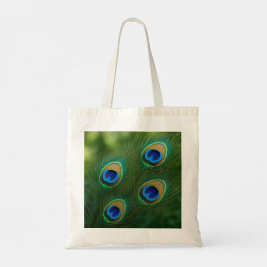 Peacock design Canvas tas (Achterkant)
