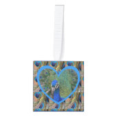 Peacock Design Cube Ornament (Voorkant)