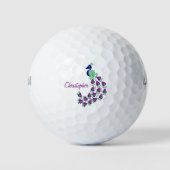 Peacock Design Golfballen (Voorkant)