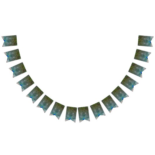 Peacock Design Party-banner Vlaggetjes (Alle)