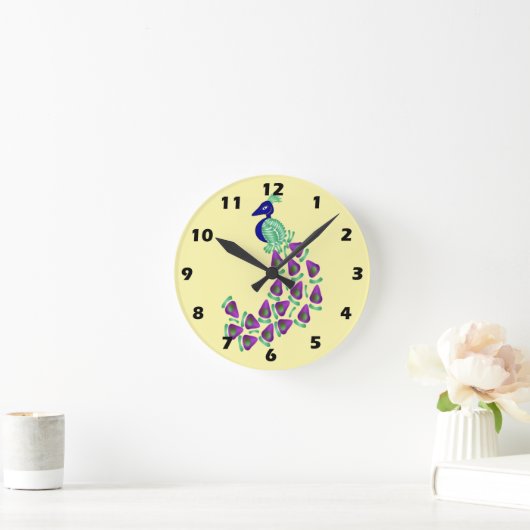 Peacock Design Ronde Klok (Huis)