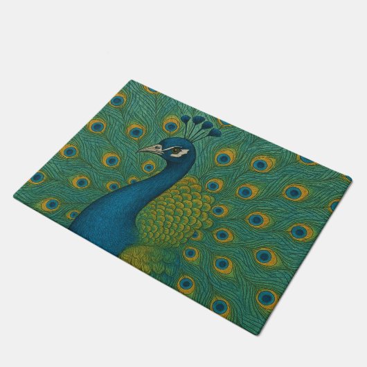 Peacock Deurmat (Schuin)