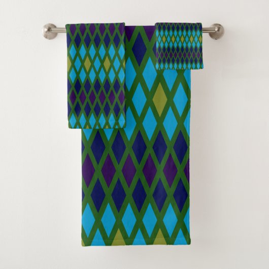 Peacock Diamond Bad Handdoek (Insitu)