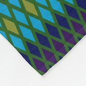 Peacock Diamond Fleece Deken (Hoek)