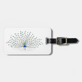  Peacock die Aangepaste Bagagelabels schilderen (Voorkant horizontaal)