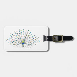  Peacock die Aangepaste Bagagelabels schilderen
