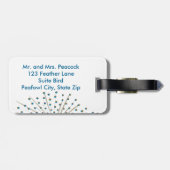  Peacock die Aangepaste Bagagelabels schilderen (Achterkant horizontaal)