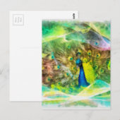 Peacock Digital Painting Briefkaart (Voorkant / Achterkant)