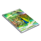 Peacock Digital Painting Notitieboek (Rechterzijde)
