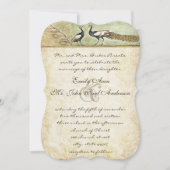 Peacock Distress Damask Metallic Elegance Kaart (Voorkant)