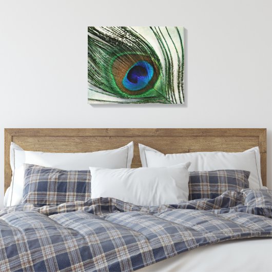 Peacock-doether Canvas Afdruk (Insitu (Slaapkamer))