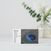Peacock-doetherprofielkaart Visitekaartje (Staand voorkant)