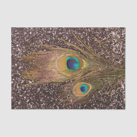 Peacock-doezelaar met glitters tissuepapier (Voorkant)