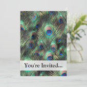 Peacock-doezelachtergrond Kaart (Staand voorkant)