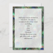 Peacock-doezelachtergrond Kaart (Achterkant)