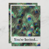 Peacock-doezelachtergrond Kaart (Voorkant / Achterkant)