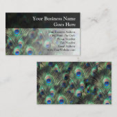 Peacock-doezelachtergrond Visitekaartje (Voorkant / Achterkant)