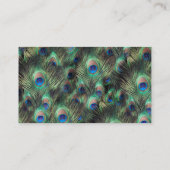 Peacock-doezelachtergrond Visitekaartje (Achterkant)