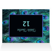 Peacock-doezeldrama - tafelzitplaatsnummer (Binnen Horizontaal (Boven))