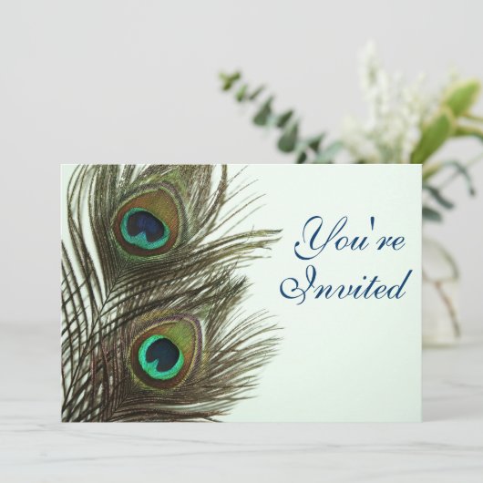 Peacock-doezeluitvinding Kaart (Staand voorkant)