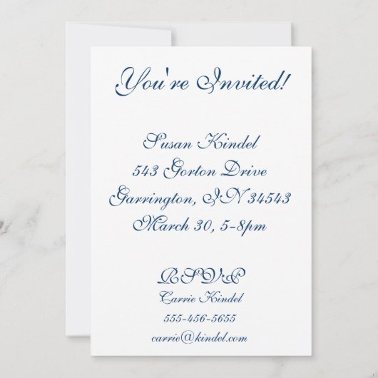 Peacock-doezeluitvinding Kaart (Achterkant)