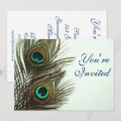 Peacock-doezeluitvinding Kaart (Voorkant / Achterkant)