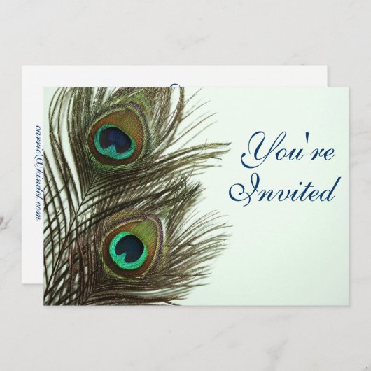 Peacock-doezeluitvinding Kaart (Voorkant / Achterkant)