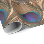 Peacock-doezelverdampingspapier Cadeaupapier (Rol Hoek)