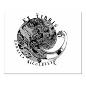 Peacock Dragon  Mythical Wood Art Stamp Rubberstempel (Afrduk)