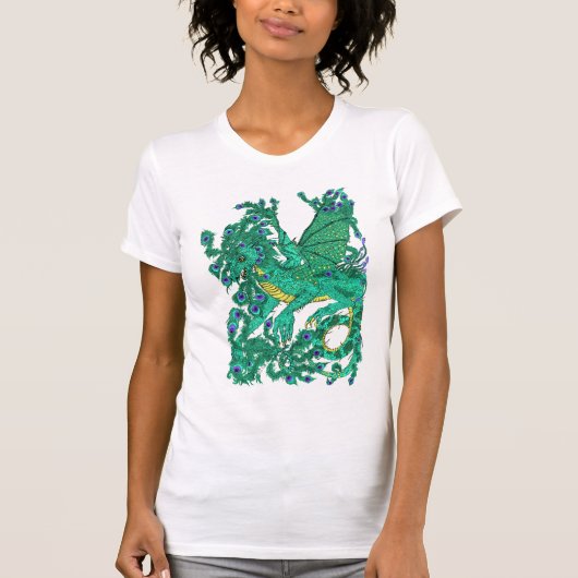 Peacock Dragon T-shirt (Voorkant)