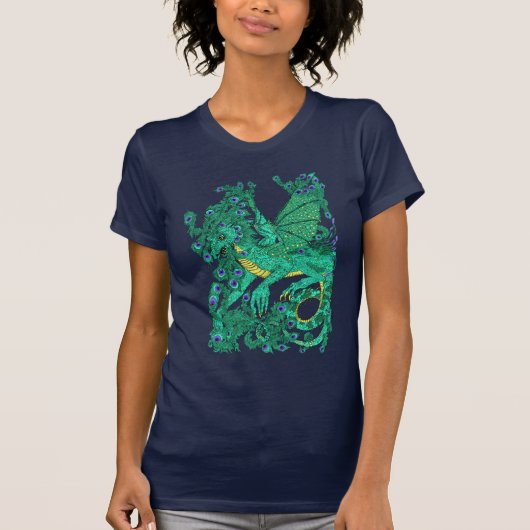 Peacock Dragon T-shirt (Voorkant)
