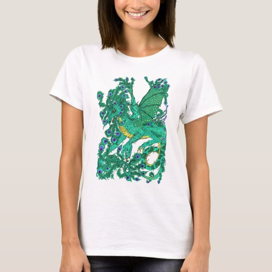 Peacock Dragon T-shirt (Voorkant)