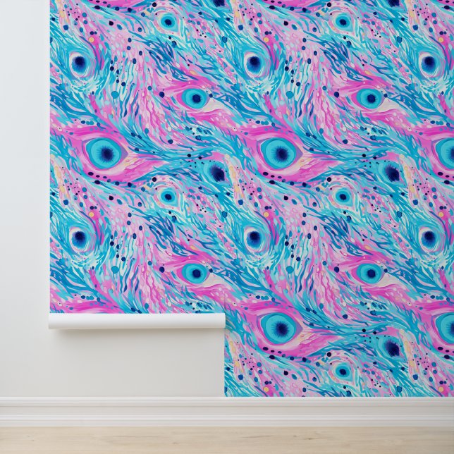 Peacock Dreamscape Behang (Applicatie)