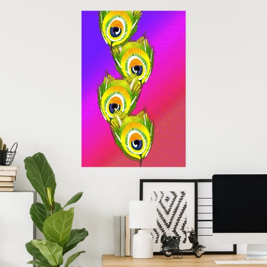 Peacock-droom Poster (Thuiskantoor)