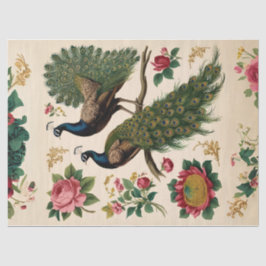  Peacock Duo Decoupage Tissue Paper Tissuepapier