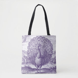 Peacock, een , grote canvas tas