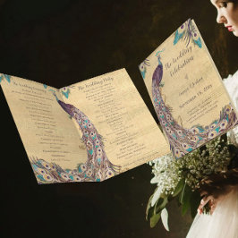  Peacock Eggplant Paars Blauwgroen blauw