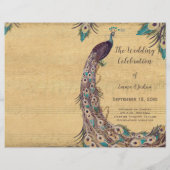  Peacock Eggplant Paars Blauwgroen blauw (Achterkant)