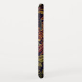 Peacock eikenblad Victoriaans jacquard bruin blauw Case-Mate iPhone Case (Achterkant/rechts)