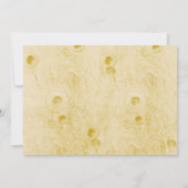 Peacock Elegance Art Deco Bruiloft Jubileum Kaart (Achterkant)