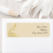 Peacock Elegance Art Deco Flair Etiket (Insitu)