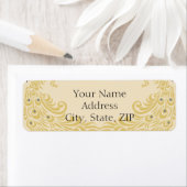 Peacock Elegance Jubileum Return Address Etiket (Insitu)