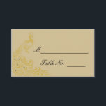 Peacock Elegance met een Art Deco Flair Place Card Plaatskaartje<br><div class="desc">Dit prachtige ontwerp, genaamd Peacock Elegance met een Art Deco-flair Wedding, zou een dramatische manier zijn om de toon te zetten voor je moderne maar elegante bruiloft of gebeurtenis. De achtergrond is crème met kunstdeco-lijst accenten en pauwveren of pauzes. Deze set bevat uitnodigingen, behalve datumkaarten, reactiekaarten, dankuwel kaarten, tentkaarten voor...</div>