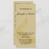 Peacock Elegance met een Art Deco Flair Programma Programmakaart (Voorkant / Achterkant)