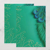 Peacock Elegance onthuld Kaart (Voorkant / Achterkant)
