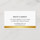 Peacock Elegant Abstract Gouden Glitter Modern Bus Visitekaartje (Achterkant)