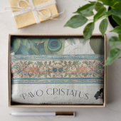 Peacock Elegant Botanische Ephemera Roze Decoupage Tissuepapier (Geschenk)