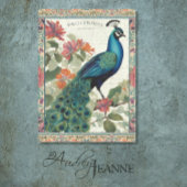 Peacock Elegant Botanische Ephemera Roze Decoupage Tissuepapier