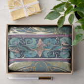 Peacock Elegant Floral Ephemera Paarse Decoupage Tissuepapier (Geschenk)